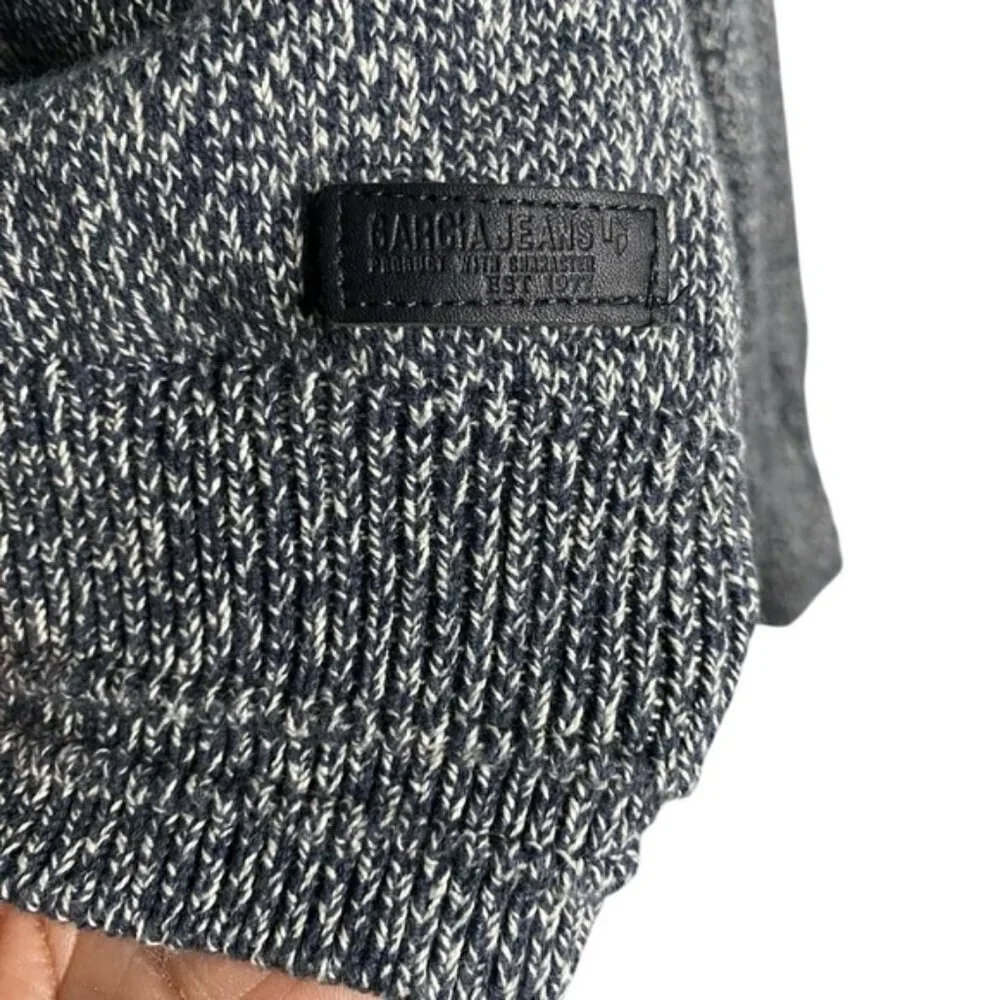 Garcia Jeans Men's Gray 100% Cotton Button Down Knit Cardigan